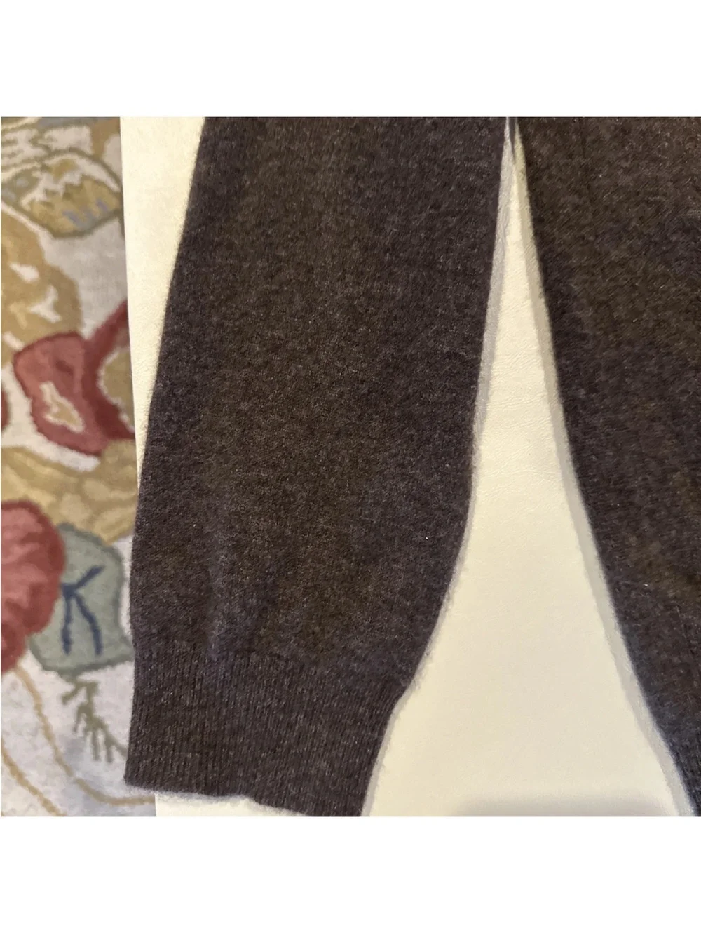 Charter Club V Neck Cashmere Sweater In Chocolate Brown Men’s Size Large Preppy